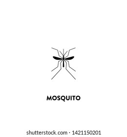 mosquito icon vector. mosquito sign on white background. mosquito icon for web and app