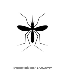 icono del mosquito. silueta de mosquito vector