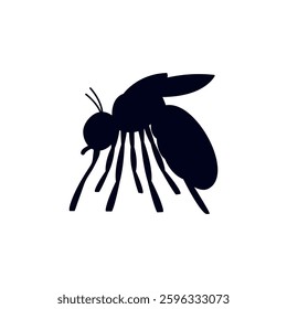 Mosquito insect bug vector illustration emoji