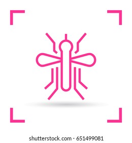 mosquito insect line vector icon