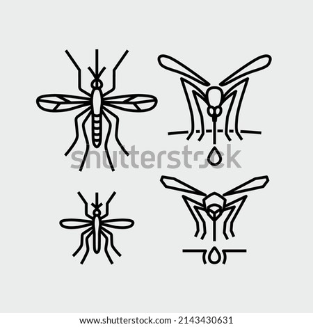 Mosquito Insect Vector Line Icon
 Stock photo © 