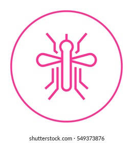 mosquito isolated minimal icon. insect graph line vector icon for websites and mobile minimalistic flat design.