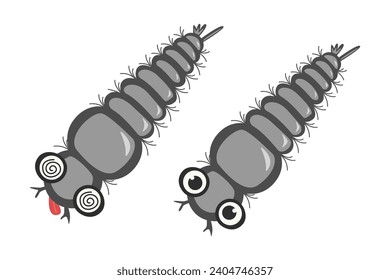 mosquito larva control concept. vector illustration