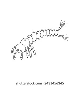 Mosquito larvae icon vector illustration design