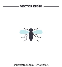 mosquito. line icon. vector illustration
