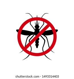 Mosquito Logo Design Vector Illustration. Mosquito Design Template