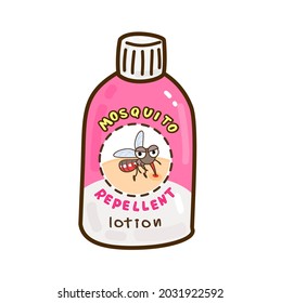 Mosquito Lotion and Spray Vector