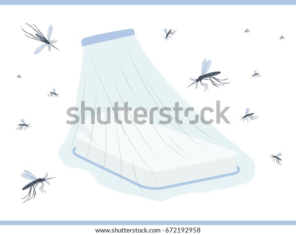 Mosquito net for bed.\
Zika virus prevention