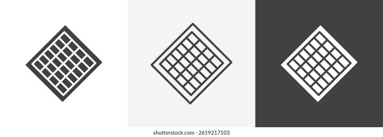 Mosquiteiro plano e forro de ícones de vetor conjunto