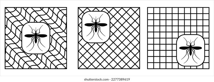Mosquito Net Icon, Bed Insect Preventive Mesh Vector Art Illustration