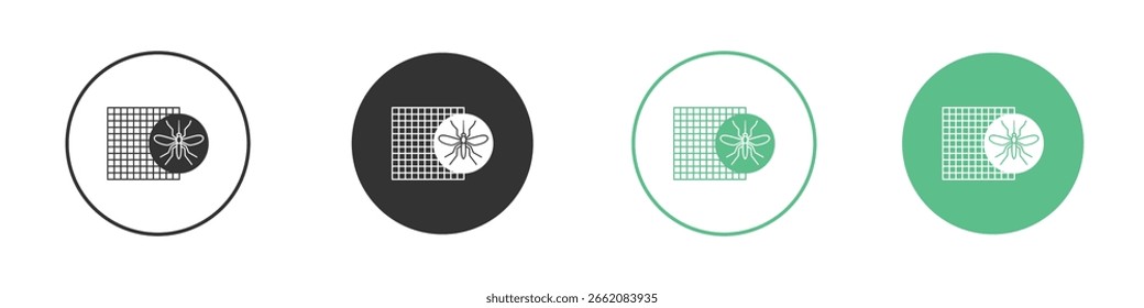 Mosquito net icon Minimal Flat Line Vector Icon Set.