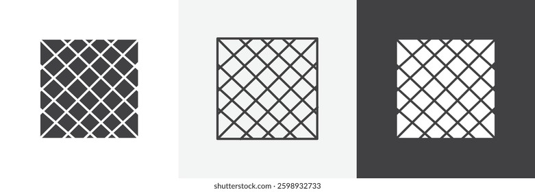 Mosquito net icons in Thin line black color. flat simple vector symbols illustration.