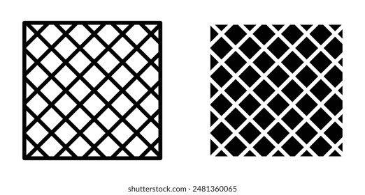 Mosquito net thin line vector icon set.