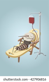 mosquito on the beach