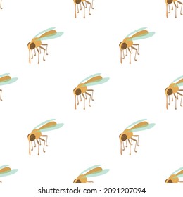 Mosquito pattern seamless background texture repeat wallpaper geometric vector