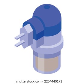 Mosquito protective gel plug icon isometric vector. Person protection. Electric sting