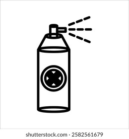 Mosquito repellent line icon vector, with white background