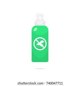 Mosquito Repellent Spray Icon Vector