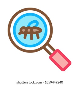 Mosquito Search Icon Vector. Outline Mosquito Search Sign. Isolated Contour Symbol Illustration