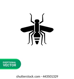 Mosquito silhouette icon