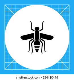 Mosquito silhouette icon