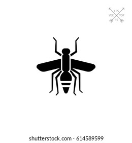 Mosquito silhouette icon