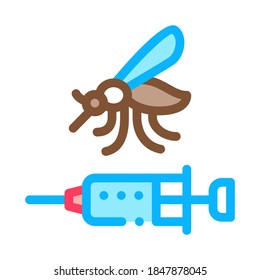 Mosquito Skull Icon Vector. Outline Mosquito Skull Sign. Isolated Contour Symbol Illustration