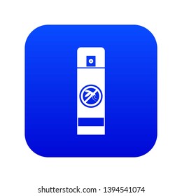 Mosquito spray icon digital blue for any design isolated on white vector illustration
