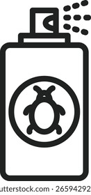 Mosquito spray icon vector image. Suitable for mobile apps, web apps and print media.