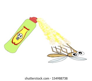 mosquito spray,vector illustration 