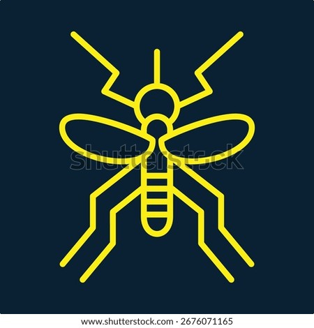 Mosquito trendy artwork design useful creative vector Illustration fascinating colorful background.eps