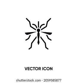 Mosquito vector icon. Modern, simple flat vector illustration for website or mobile app.Bug symbol, logo illustration. Pixel perfect vector graphics