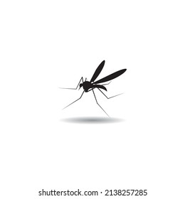 icono del vector de mosquitos, plantilla de diseño de ilustración.