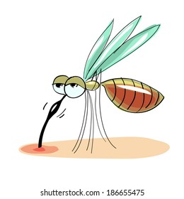 mosquito vector illustration isolated