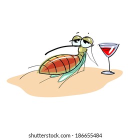 mosquito vector illustration isolated