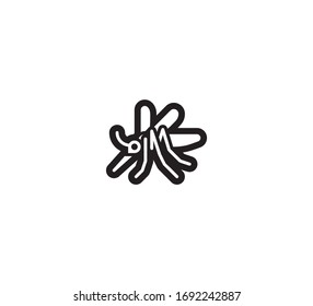 Mosquito vector isolated icon illustration. Mosquito Illustration