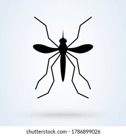mosquito. vector Simple modern icon design illustration.