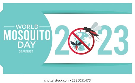 Mosquito Vector, World Mosquito Day. vector illustration. banner, Holiday, poster, card and background design.
