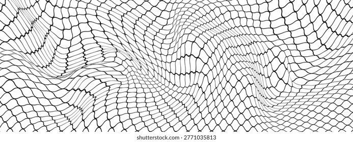 Mosquito wire window mesh seamless pattern in PVC. Protecting doorways from flies and other flying insects. Vector background.