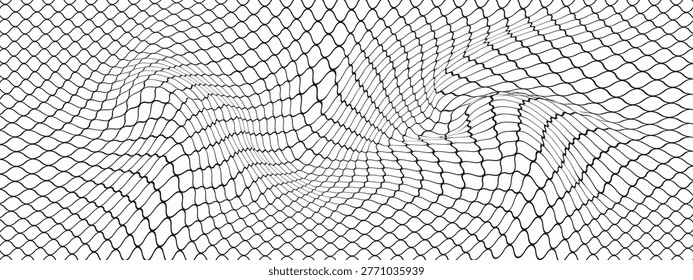 Mosquito wire window mesh seamless pattern in PVC. Protecting doorways from flies and other flying insects. Vector background.
