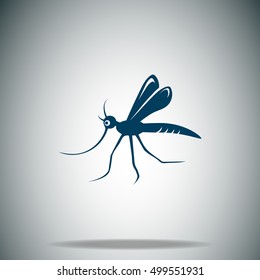 Mosquitoe vector icon
