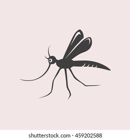 Mosquitoe web icon. Isolated illustration