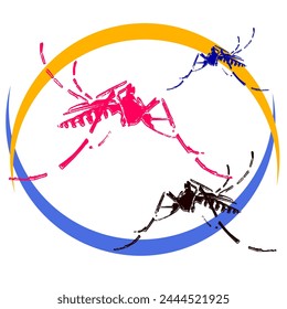 Los mosquitos son Pequeños insectos alados que son muy molestos y algunos de ellos portan enfermedades como el dengue y la malaria