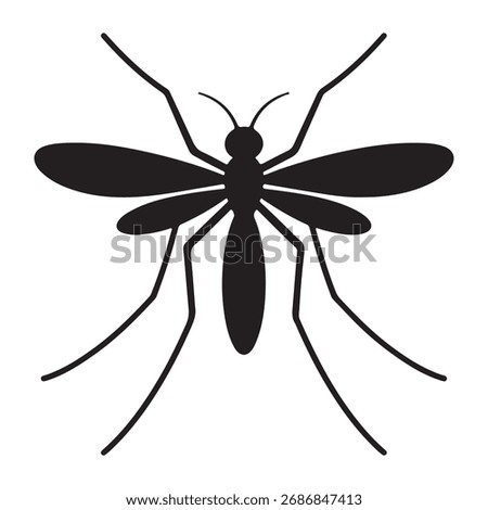 Mosquitoes vector icon illustration EPS file.