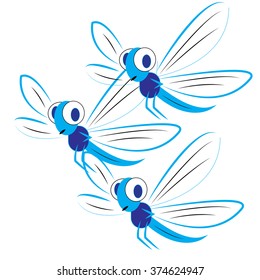 mosquitoes - vector illustrator