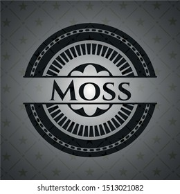 Moss dark icon or emblem. Vector Illustration. Detailed.