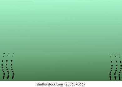 Moss green background with lines in the corners