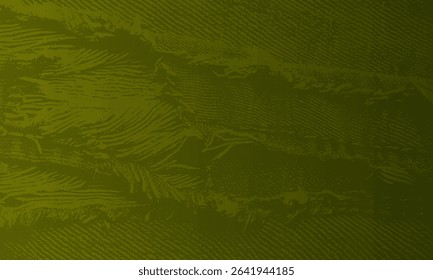 Moss Green Fabric-Like Background with Rough Lines