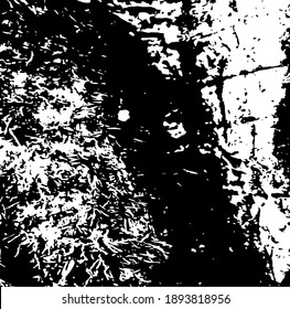 Moss on a tree trunk. Design element. Background texture, vector illustration. 