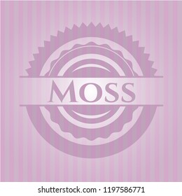 Moss retro pink emblem